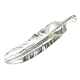 [OVER RAG] メンズ ネックレス ペンダントヘッド フェザーネックレス ゴローズ 木村拓哉 EXILE 原宿ゴローズ イーグルフェザー (右向き/上銀ハートフェザー)