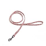 MEIAOJIA 犬のリード 犬首輪 牽引ロープ 布製 唐草模様 ペット 犬 リード 唐草柄のリード 赤 1.3*120cm