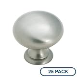 Amerock BP1950H-25PACK Allison Value Hardware 1-1/4 Inch Diameter Mushroom Cabin, Satin Nickel by Am