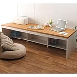 薄型シンプル パソコンデスク W1800 ロータイプ PCデスク PC-6018-NA