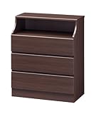 白井産業 【SHIRAI】 チェスカ チェスト ダークブラウン CSC-9075HDK