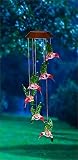 Evergreen Hummingbird Solar Mobile Windchime [並行輸入品]