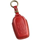 新型 VOXY 90系 キーケース ノア 90系 キーカバー アルファード ヴェルファイア 40系 トヨタ 本革 2023年 最新アクセサリー パーツ (3D高級(5ボタン）, 赤②)