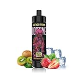 使い捨て電子タバコ BS 10000回吸引 20ml 大容量シーシャリキッド VAPE 持ち運び シーシャ Type-C充電 爆煙 ペン型 ニコチンゼロ タールなし 水蒸気タバコ (ストロベリーキウイ)