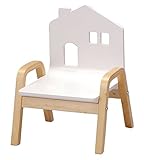 キッズ用木製チェア おうちのいす ホワイト ONHC-002