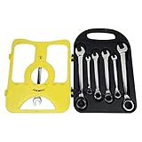 B Blesiya ラチェットレンチ　7本入 ソケットレンチ スパナ 固定ヘッド コンビネーションレンチ 　