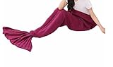 Mermaid Tail BlanketZESTAfor Baby Sleeping Bag Purple Blue and Pink (Pink) [並行輸入品]