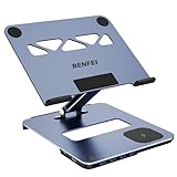 BENFEI ノートパソコンスタンド 6in1 USB-Cドッキングステーション 磁気ワイヤレス充電(15W) 対応 PD100W充電 HDMI 4K@60Hz USB3.0×4 KVM切替機能搭載 MacBook Pro/Air・iPad Pro・XPS・ThinkPad等マルチデバイス互換 コンパクト設計 アルミ合金製 作業環境を実現