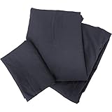 EiYU 布団カバー 3点セット ベッド用 【抗菌 防臭加工】 ブラック シングルロング