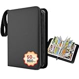 Dezanyc 50ページ 900枚 カードバインダー ポケカ ファイル ポケモンカード ケース 9ポケット バインダー 遊戯王 カードファイル