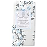 (スワドルデザインズ)Swaddle Designs ベビー マーキゼット スワドリングブランケット おくるみ 大判 18.ブルー【SD-452P】