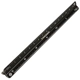 タケダ　プロ用三角スケール 黒15cm オールアルミ製 【27-0260】