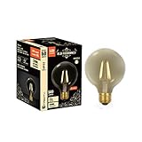 Xtricity Dimmable LED Filament G40 Vintage Light Bulb Edison Style 5W (60W Equivalent) E26 Medium Ba