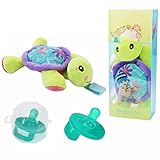 Plush Turtle Hangingおもちゃ取り外し可能おしゃぶりwith Squeaky for赤ちゃんと幼児