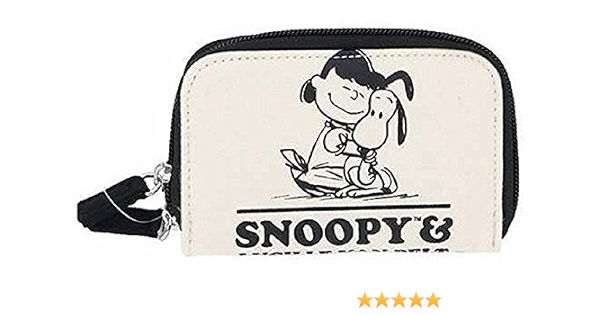 スヌーピー カード ケース スウェット ピーナッツ アイボリー Araragiオリジナル クレジットカードケース Amazon