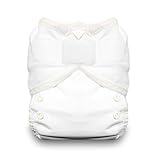 Thirsties Duo Wrap Diaper Cover with Hook and Loop, White, Size 1 by Thirsties