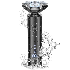 Wipuku 2025年新進化 電動シェーバー 54枚刃 360°回転式 LED画面 IPX7防水 乾湿両用 Type-C急速充電