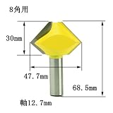 ディグラム dm05401 多角接合8角用・ルータービット1/2