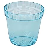 水栽培用ポット：ヒヤシンス1球用プラスチックポットNo.3（ブルー） 5個セット ノーブランド品