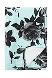 Mad Sky Minty Roses Floral Receiving Blanket (Exclusive Print) by Mad Sky