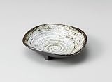 山下工芸 (Yamasita craft) 白刷毛三つ足鉢 30-14-626