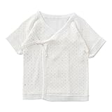 (チャックル) chuckle ドット新生児短肌着【50cm】 クリーム 50cm P6724-50-40
