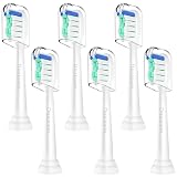 Dealswin 電動歯ブラシ 替えブラシ フィリップス ソニッケアー 用の 替えブラシ : philips sonicare 用の 替え歯ブラシ クリーンプラス ホワイトプラス ガムプラス プロテクティブクリーン ダイヤモンドクリーン...など対応 ブラシヘッド 歯ブラシ 保護カバー付き 家庭 旅行用 レギュラー