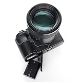[恵＼イーサン] TP Original Sony A9 iii Mark iii A9M3 A93 A1ii 専用 オープナブルタイプ ハンドメイド本革 ボディケース 互換 電池交換便利 底面開閉 ハンドメイド本革ハーフカメラケースバッグカバー (ブラック+ホワイト)