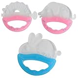 (デアエエオオ)Dianooかわいいおもちゃの外観赤ちゃんのおしゃぶりおもちゃ、高品質安全スージングガム、3 PCS(色はランダムに送信されます)