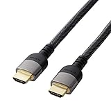エレコム HDMI ケーブル 【 4K EDR 】【 4K Ultra HD 】【 3DフルHD 】対応 プレミアム 金属シェルコネクタ 5m ブラック DH-HDP14E50BK