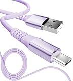 13カラー 4長さ PD急速 15W 60W 100W 100％シリコン 超高耐久 USB-A Type-C to Type-C【inklink Japan公式】充電ケーブル iPhone 充電コード USB-C 機器対応 急速充電 PC/パソコン/ノートパソコン/iPhone/iPad/Android (USB-A to Type-C 3A15W, ラベンダー, 1.5m)