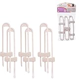 6pc Dreambabyスライドロックホーム安全キャビネット食器棚ドア子ベビーProof