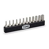 トネ(TONE) T型トルクスビットセット(いじり防止タイプ) BTTH12S ビット差込 内容12点