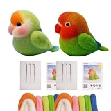 インコ羊毛フェルトキットセット 材料も工具も2SET 鳥 インコ マスコット 手作りキット 手芸キット 初心者 子供 大人 簡単 ハンドメイド 工作 プレゼント CLAFTLAB SAIL