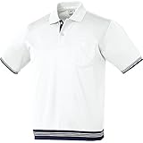 KR:26451 マリンルック半袖ポロシャツ[3L 90:ホワイト]