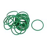 uxcell ゴムOリング グリーン 1.5mm 23mm Oリングのグロメット オイルシールリング