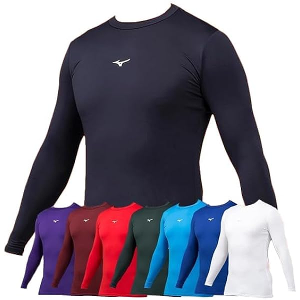 Amazon.co.jp: MIZUNO バイオギア・アンダーシャツ ローネック・長袖