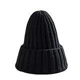 ligangam子供用 赤ちゃん用 ニット帽 ベビー キッズ 女の子 男の子 とんがりニット帽子 キャップ 児童 おしゃれ 冬帽子 柔らかい 暖かい (ブラック)