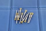 TEMO 10 pc 537 Brass Wire Brush 1/4" pen for Dremel Rotary Tool 1/8" Shank [並行輸入品]