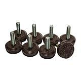 フェルトレベラー1 / 4 – 20、1 "直径:ブラウン、8パック