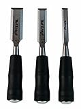 Task Tools 02692 Tuf-E-Nuf Short Blade Wood Chisel Set, 3-Piece [並行輸入品]