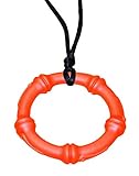 KidKusion Gummi Teething Necklace Bamboo, Orange by KidKusion