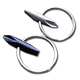 ZooooM 2個セット 超 コンパクト ドライバー キー ホルダー リング マルチ ツール シンプル 道具 工具 緊急 時 アウトドア キャンプ レジャー プラス マイナス 便利 仕事 ZM-CON
