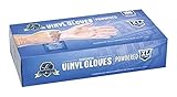 Empress EVPXL3004 Disposable Vinyl Glove Latex Free Powdered XL Pack of 100 2.5 Height 4.5 width [並行