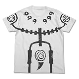 コスパ NARUTO-ナルト- 疾風伝 九尾チャクラモード Tシャツ WHITE Lサイズ