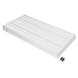 ルミナス ポール径25mm用パーツ 棚板 スチールシェルフ (幅182.5×奥91.5cm) [スリーブ付] 3枚 SHL-1890SL-3