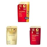 【セット買い】ツバキ(TSUBAKI) プレミアムモイスト ヘアコンディショナー 詰め替え つめかえ 660mL + プレミアムボリューム&リペア シャンプー 詰替え ハリ コシ パッケージ：ベージュ 330ミリリットル (x 1) + プレミアムモイスト&リペア コンディショナー 詰替え 艶 しっとり パッケージ：レッド つめかえ 330mL