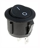 ボート12V ON / OFFラウンドロッカースイッチ+防水スプラッシュカバー車のダッシュボード