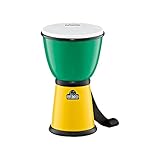Nino Percussion NINO18G/Y 8-Inch ABS Plastic Djembe with Synthetic Head, Green/Yellow [並行輸入品]