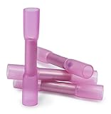 ポリオレフィン熱収縮突合せコネクター、22 – 18ゲージ、レッド防水圧着端子 – バッグの100個